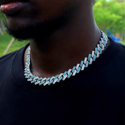 Multi-Colored Cuban Link Chain