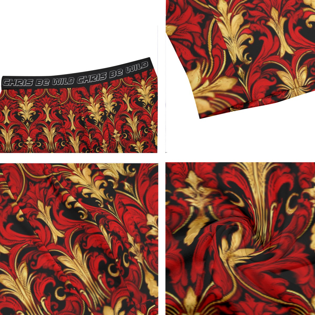 RED AND GOLD PAISLEY